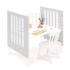Minicuna y cuna todo en uno (7en1) blanca/gris · Nexo Tre Grey C187T-M7778