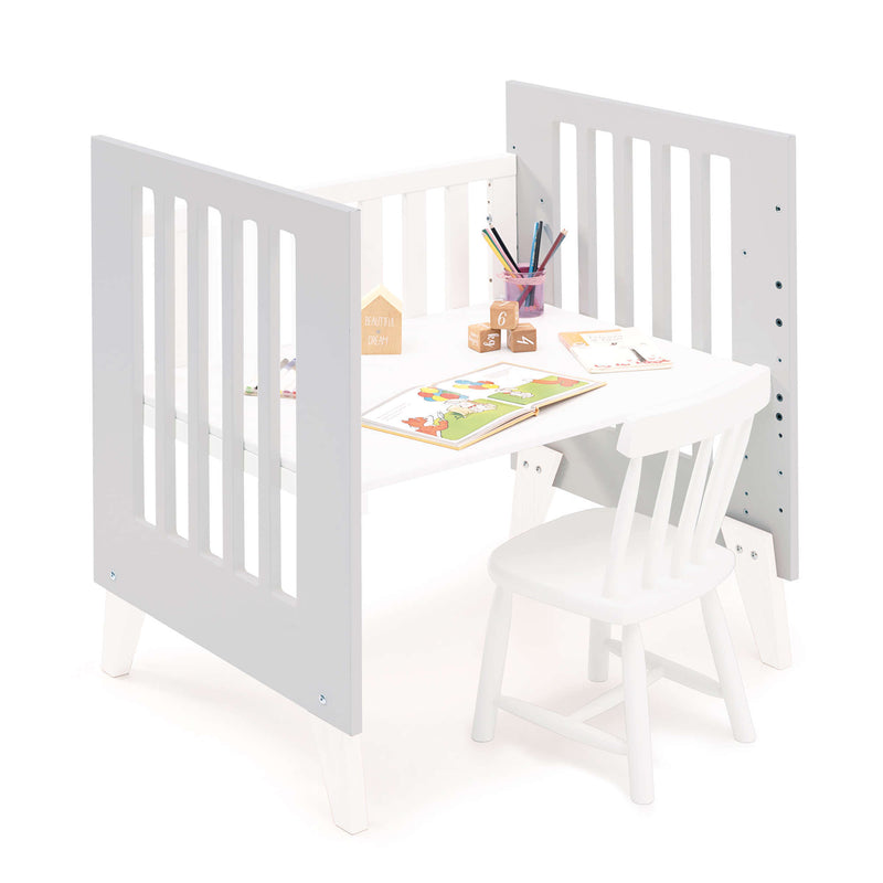 Minicuna y cuna todo en uno (7en1) blanca/gris · Nexo Tre Grey C187T-M7778