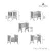 Minicuna colecho 60x80 cm madera/antracita · Nexor Uno Antracita