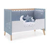 Cuna de colecho 60x120 cm (4en1) madera/celeste · Nexor Due Blue Denim