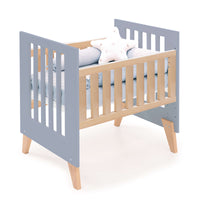 Minicuna colecho 60x80 cm madera/azul · Nexor Uno Blu denim