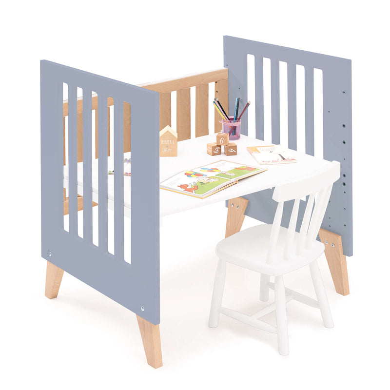 Minicuna colecho 60x80 cm (5en1) madera/azul · Nexor Uno Blu denim C187RA-M4195