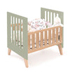 Minicuna convertible en cuna (7en1) madera/verde-oliva · Nexor Tre Erba