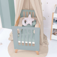 Minicuna convertible en cuna (7en1) madera/verde · Nexor Tre Eucalyptus C187RT-M5795