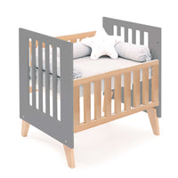 Minicuna colecho 60x80 cm (5en1) madera/antracita · Nexor Uno Antracita C187RA-M5895