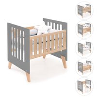 Minicuna colecho 60x80 cm (5en1) madera/antracita · Nexor Uno Antracita C187RA-M5895