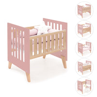 Minicuna colecho 60x80 cm (5en1) madera/rosado · Nexor Uno Quarzo C187RA-M5995