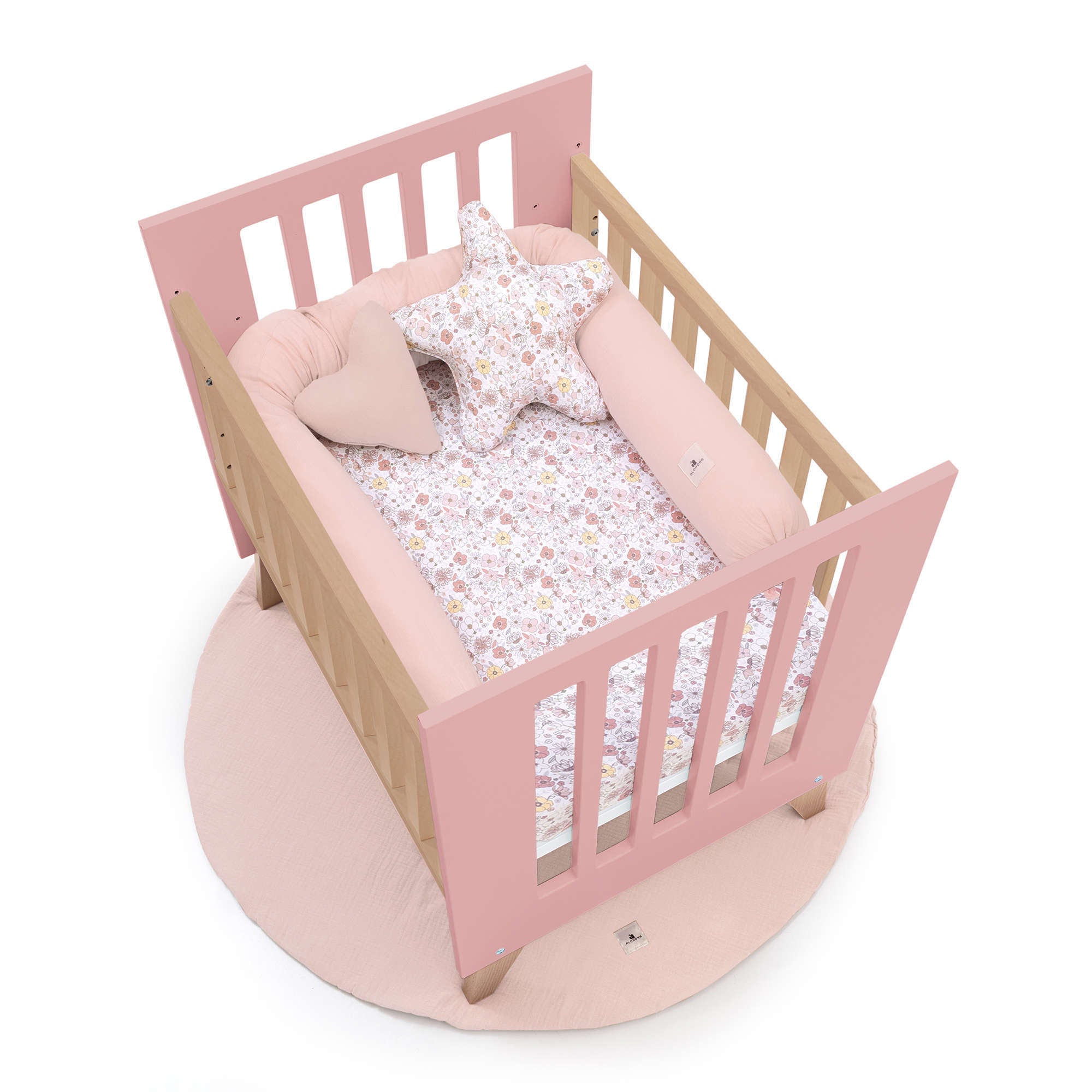 Minicuna colecho 60x80 cm (5en1) madera/rosado · Nexor Uno Quarzo C187RA-M5995