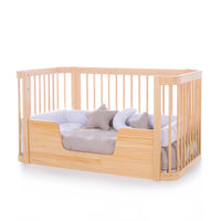Cuna-Cama para bebé 70x140 cm (3en1) madera natural · Crea Due Nomad C300-M5000