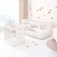 Minicuna, cuna 3 en 1 y cama (4en1) blanca · Crea Tre Bianco C301-M1100