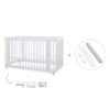 Cuna-Cama para bebé 70x140 cm (3en1) blanca · Crea Due Bianco C300-M1100