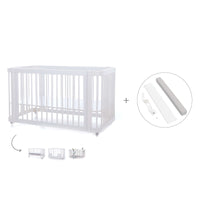 Cuna-Cama para bebé 70x140 cm (3en1) blanca · Crea Due Bianco C300-M1100