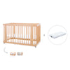 Cuna-Cama para bebé 70x140 cm (3en1) madera natural · Crea Due Nomad C300-M5000