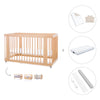 Cuna-Cama para bebé 70x140 cm (3en1) madera natural · Crea Due Nomad C300-M5000