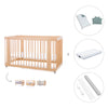 Cuna-Cama para bebé 70x140 cm (3en1) madera natural · Crea Due Nomad C300-M5000