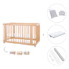 Cuna-Cama para bebé 70x140 cm (3en1) madera natural · Crea Due Nomad C300-M5000