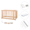 Cuna-Cama para bebé 70x140 cm (3en1) madera natural · Crea Due Nomad C300-M5000