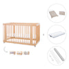 Cuna-Cama para bebé 70x140 cm (3en1) madera natural · Crea Due Nomad C300-M5000