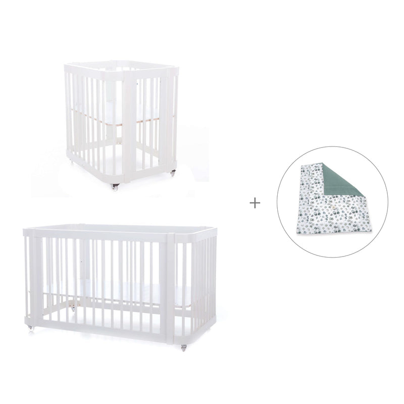 Minicuna, cuna 3 en 1 y cama (4en1) blanca · Crea Tre Bianco C301-M1100