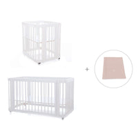 Minicuna, cuna 3 en 1 y cama (4en1) blanca · Crea Tre Bianco C301-M1100