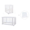 Minicuna, cuna 3 en 1 y cama (4en1) blanca · Crea Tre Bianco C301-M1100