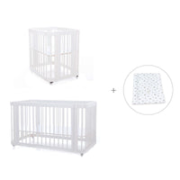Minicuna, cuna 3 en 1 y cama (4en1) blanca · Crea Tre Bianco C301-M1100