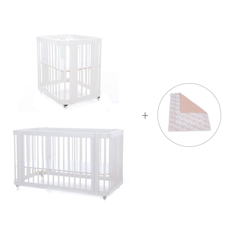 Minicuna, cuna 3 en 1 y cama (4en1) blanca · Crea Tre Bianco C301-M1100