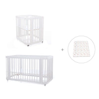 Minicuna, cuna 3 en 1 y cama (4en1) blanca · Crea Tre Bianco C301-M1100