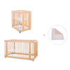 Minicuna-cuna-cama todo en uno (4en1) madera · Crea Tre Nomad C301-M5000
