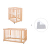 Minicuna-cuna-cama todo en uno (4en1) madera · Crea Tre Nomad C301-M5000