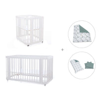 Minicuna, cuna 3 en 1 y cama (4en1) blanca · Crea Tre Bianco C301-M1100