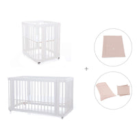 Minicuna, cuna 3 en 1 y cama (4en1) blanca · Crea Tre Bianco C301-M1100