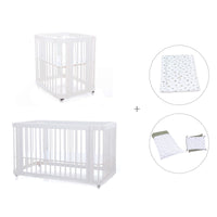 Minicuna, cuna 3 en 1 y cama (4en1) blanca · Crea Tre Bianco C301-M1100