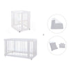 Minicuna, cuna 3 en 1 y cama (4en1) blanca · Crea Tre Bianco C301-M1100