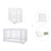 Minicuna, cuna 3 en 1 y cama (4en1) blanca · Crea Tre Bianco C301-M1100