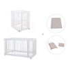 Minicuna, cuna 3 en 1 y cama (4en1) blanca · Crea Tre Bianco C301-M1100
