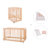 Minicuna-cuna-cama todo en uno (4en1) madera · Crea Tre Nomad C301-M5000
