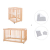 Minicuna-cuna-cama todo en uno (4en1) madera · Crea Tre Nomad C301-M5000