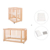 Minicuna-cuna-cama todo en uno (4en1) madera · Crea Tre Nomad C301-M5000