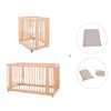 Minicuna-cuna-cama todo en uno (4en1) madera · Crea Tre Nomad C301-M5000
