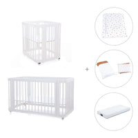 Minicuna, cuna 3 en 1 y cama (4en1) blanca · Crea Tre Bianco C301-M1100