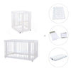 Minicuna, cuna 3 en 1 y cama (4en1) blanca · Crea Tre Bianco C301-M1100