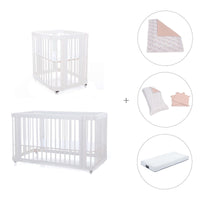 Minicuna, cuna 3 en 1 y cama (4en1) blanca · Crea Tre Bianco C301-M1100