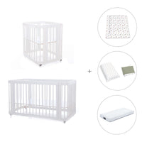 Minicuna, cuna 3 en 1 y cama (4en1) blanca · Crea Tre Bianco C301-M1100