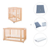 Minicuna-cuna-cama todo en uno (4en1) madera · Crea Tre Nomad C301-M5000