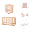 Minicuna-cuna-cama todo en uno (4en1) madera · Crea Tre Nomad C301-M5000
