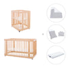 Minicuna-cuna-cama todo en uno (4en1) madera · Crea Tre Nomad C301-M5000