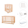 Minicuna-cuna-cama todo en uno (4en1) madera · Crea Tre Nomad C301-M5000