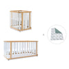 Minicuna-cuna-cama-escritorio (4en1) madera/blanco · Crea Plus Tre C351-M5011