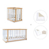 Minicuna-cuna-cama-escritorio (4en1) madera/blanco · Crea Plus Tre C351-M5011